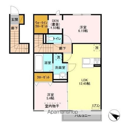 Ｃａｓａ　Ｓｏａｖｅ[2LDK/60.45m2]の間取図