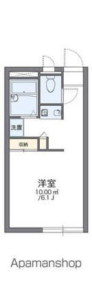 レオパレスラ・ポール[1K/21.06m2]の間取図