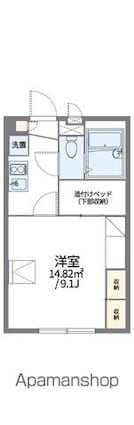 レオパレスレヴ[1K/23.18m2]の間取図