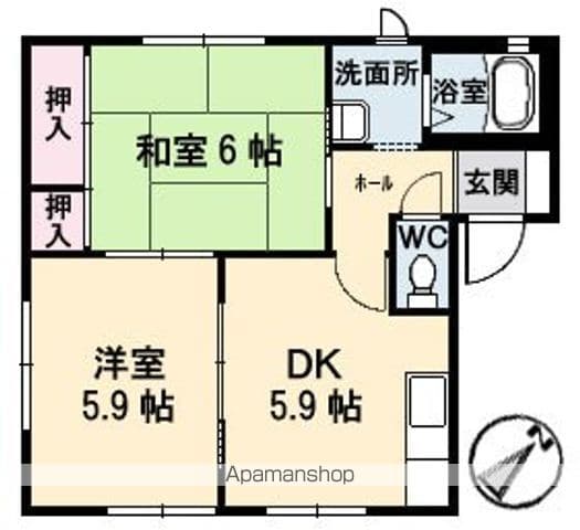 サントーク C棟の間取り写真