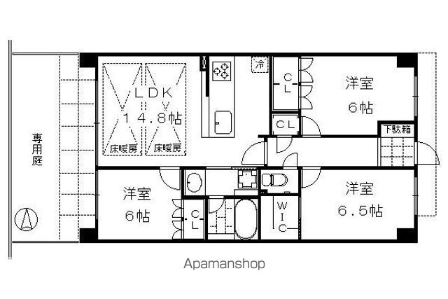 クレヴィア京都四条後院通の間取り写真