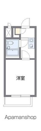 レオパレスグリーン[1K/14.44m2]の間取図