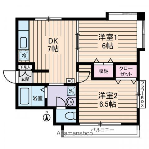 小平市上水南町のアパートの間取り