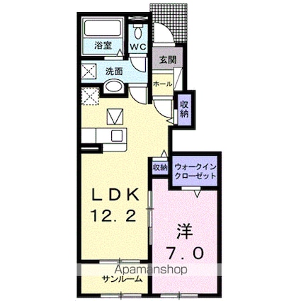ストリート[1LDK/50.08m2]の間取図