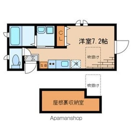 Ｍ＆Ｈコート[1R/18.11m2]の間取図