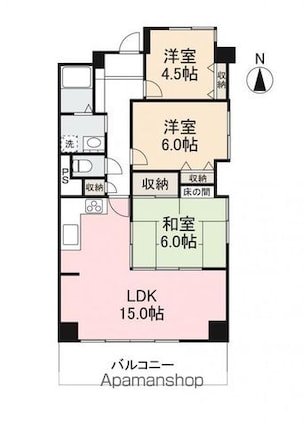レジデンス松島[3LDK/76.11m2]の間取図