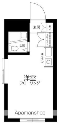 アムロゼッタ西荻窪[1R/14.04m2]の間取図