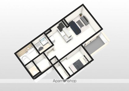 岡山県岡山市南区新保[1LDK/30.9m2]のキッチン