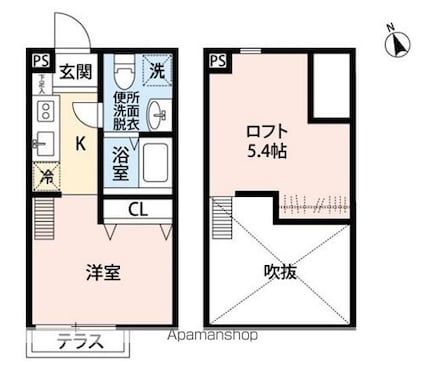 ＡＬＩＶＩＯ[1R/19.4m2]の間取図