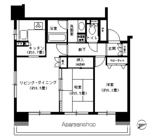 【台東区寿のマンションの間取り】