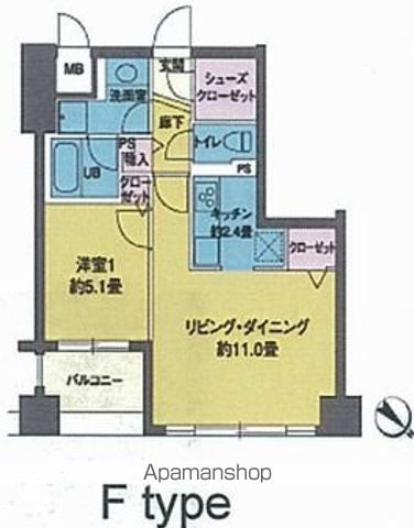 カスタリア茅場町の間取り写真
