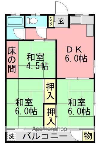 第一コーポ安部の間取り写真