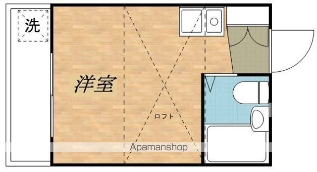 東京都三鷹市上連雀５丁目[1R/14.17m2]の間取図