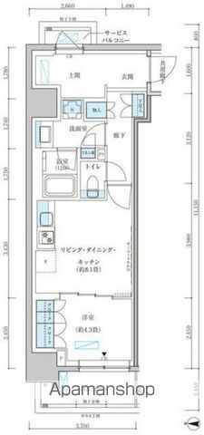 パークアクシス池袋イーストの間取り写真