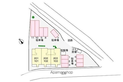 サンシャイン２１[2LDK/60.17m2]の配置図