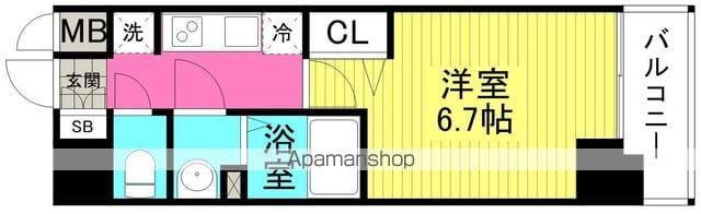 プレサンス 梅田北 ディアの間取り写真