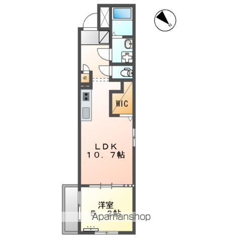 【メルヴェール４９６朝倉街道の間取り】