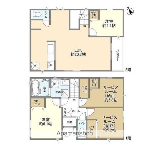 ＫＯＬＥＴ八千代大和田０２の間取り