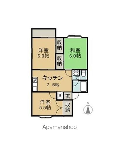 タウンアイリス三和 Cの間取り写真