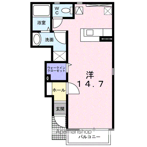 和歌山市福島のアパートの間取り