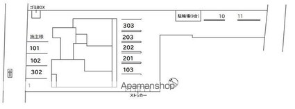 広島県広島市南区東本浦町[2LDK/67.92m2]の配置図