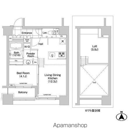 コンフォリア新川の間取り