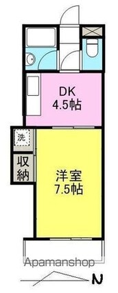 タウンヴィラ[1DK/28.03m2]の間取図