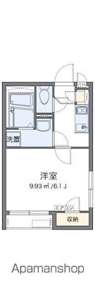 クレイノＴＡＧＯ[1K/20.62m2]の間取図
