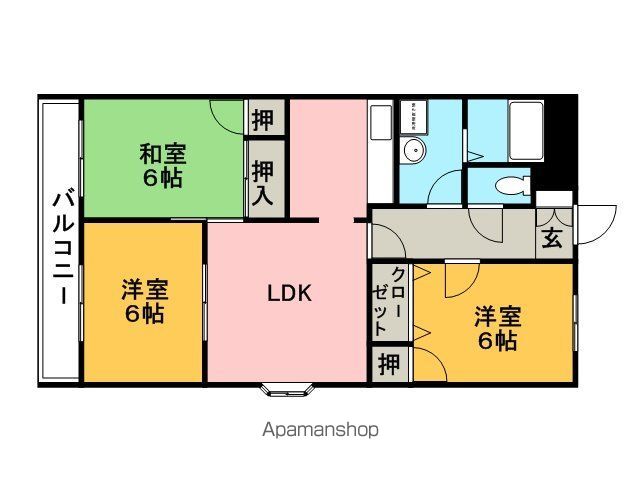 グリーンパークヨシハラの間取り写真