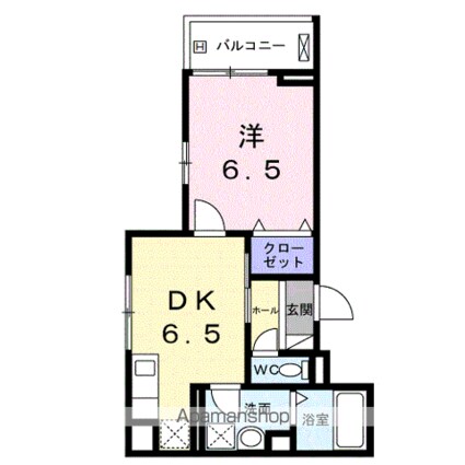 エルグ２[1DK/33.41m2]の間取図