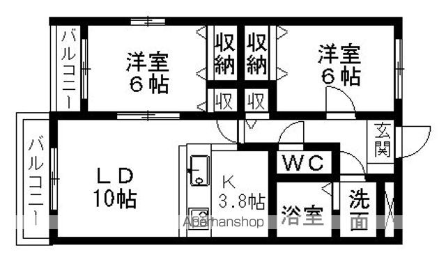 【カシマハイアットⅠの間取り】