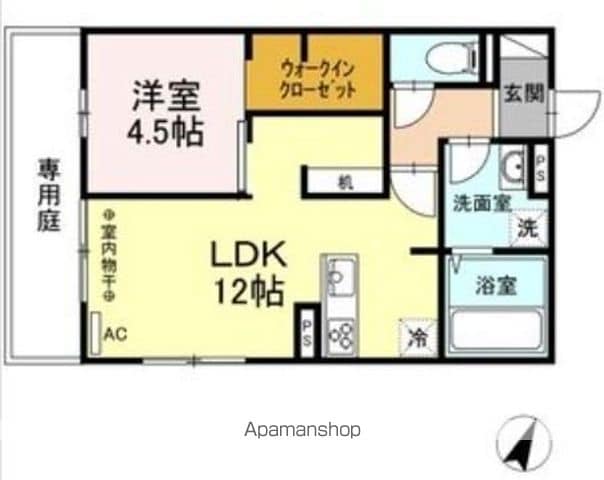 アルバルーチェ黒髪の間取り写真