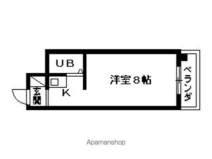リバーサイド本郷[1K/20.88m2]の間取図