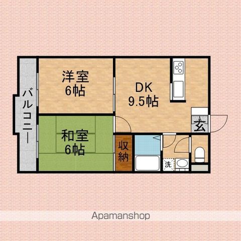 サンアルカディアの間取り写真
