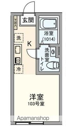 スマイルコティ[1R/16.56m2]の間取図
