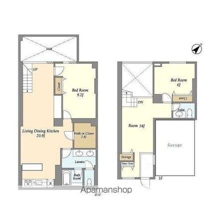 パークフラッツ祐天寺[3LDK/106.81m2]の間取図
