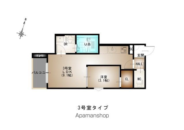 REGALEST DS AOSAKI(レガリスト ディーエスアオの間取り写真