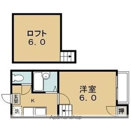 アーバンコート大曽根[1K/18.54m2]の間取図