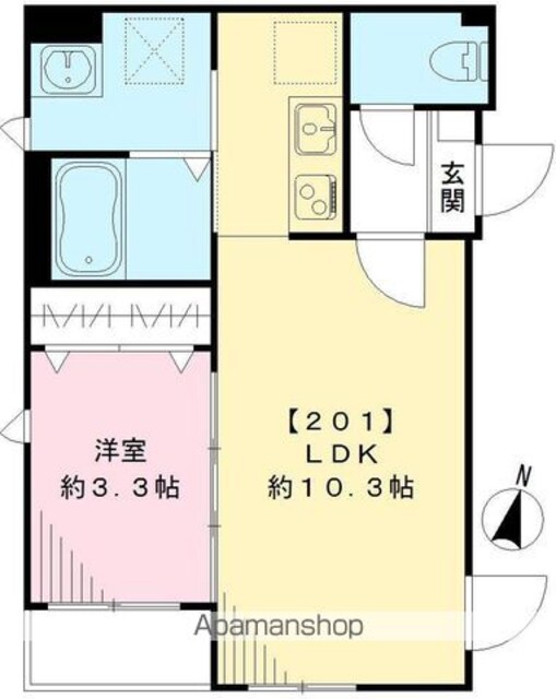 コート・Ｓ[1LDK/32.45m2]の間取図
