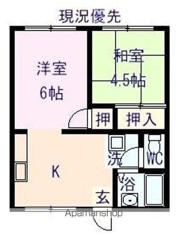 コーポ助永の間取り写真