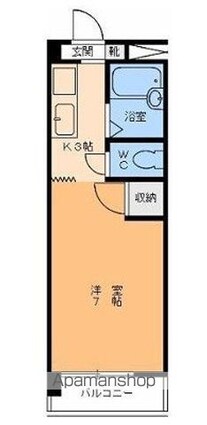 イシダマンション[1K/20.25m2]の間取図