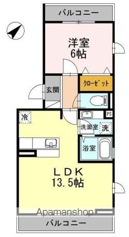 YAMAZAKIコーポラスの間取り写真