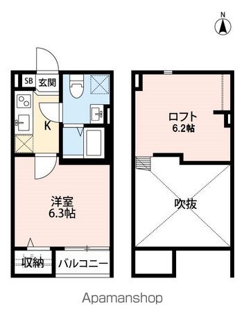 ウエストヴィレッジの間取り写真
