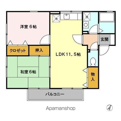 ロイヤルハウス副田の間取り写真