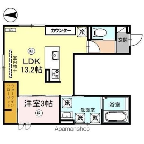 【和歌山市神前のアパートの間取り】