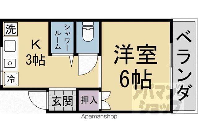 ハイツ山喜の間取り写真