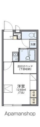 レオパレス月花園[1K/21.81m2]の間取図