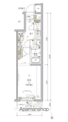 ＡＲＣＯＢＡＬＥＮＯ　ＴＯＲＩＴＳＵＫＡＳＥＩ[1K/27.72m2]の間取図