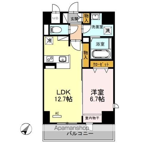 シェルト新都心の間取り写真