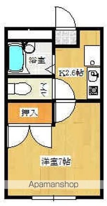 サイトウハイツ[1K/23.18m2]の間取図